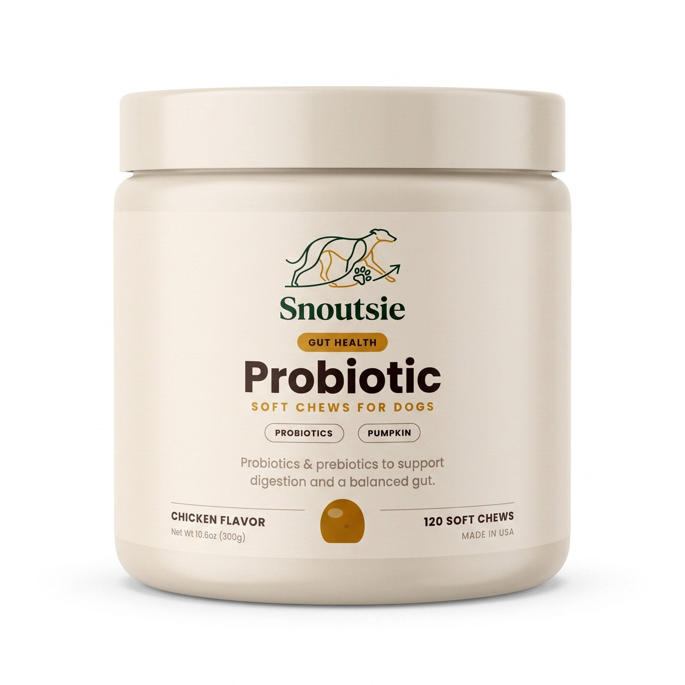 Miękkie przysmaki Snoutsie Probiotic & Gut