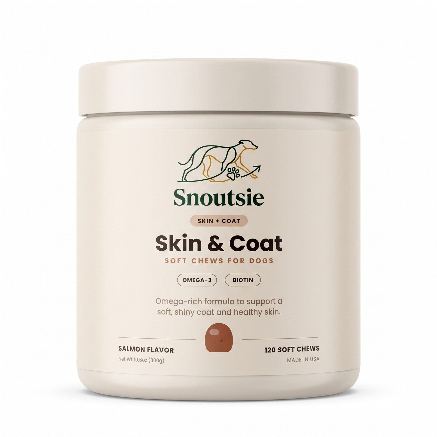 Miękkie przysmaki Snoutsie Skin & Coat