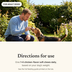 Directions for use for Snoutsie Hip & Joint soft chews