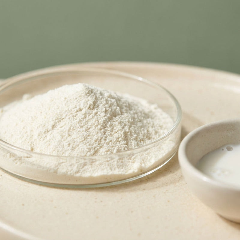 Hydrolyzed Casein ingredient in a glass dish