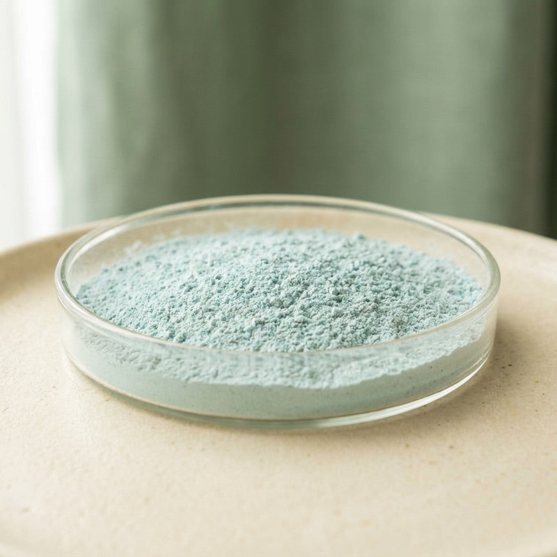 Copper Proteinate ingredient in a glass dish